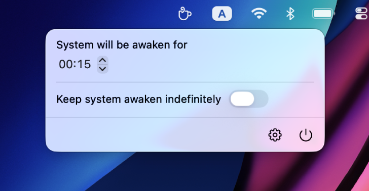Awake Timer Simple Configuration