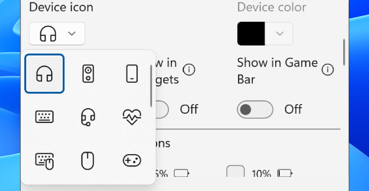 Bluetooth Battery Level Pro Device Icon Customization