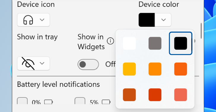 Bluetooth Battery Level Pro Widget Customization