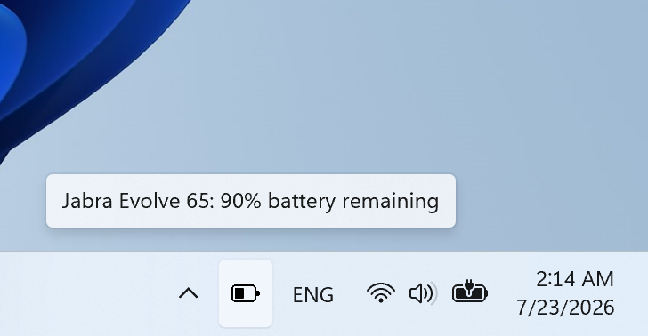 Bluetooth Battery Level Pro Tray Widget