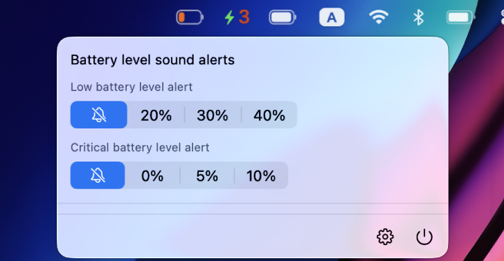 Bluetooth Battery Level Sound Alerts