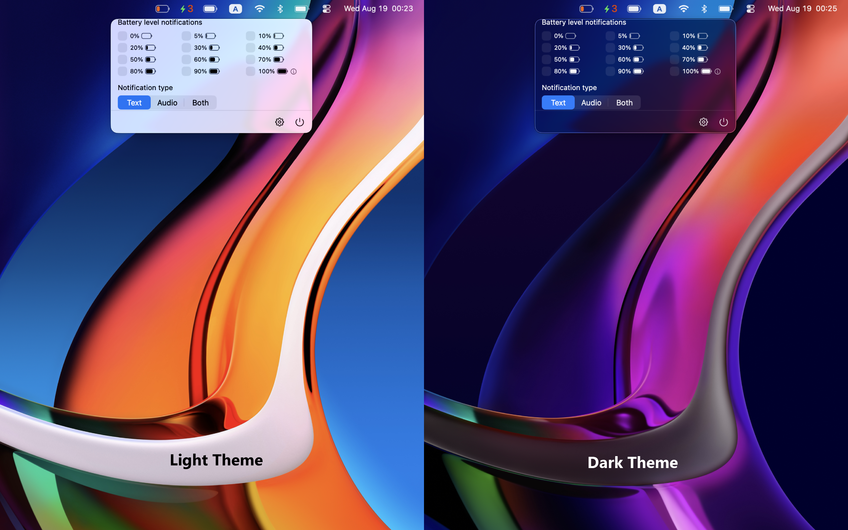 Bluetooth Battery Level On Mac - Device notification types & settings