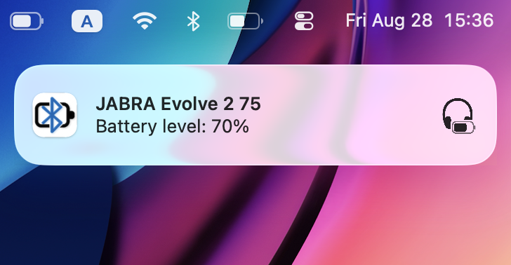 Bluetooth Battery Level Notification