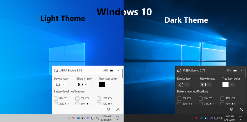 Bluetooth Battery Level On Windows 10 - Device settings