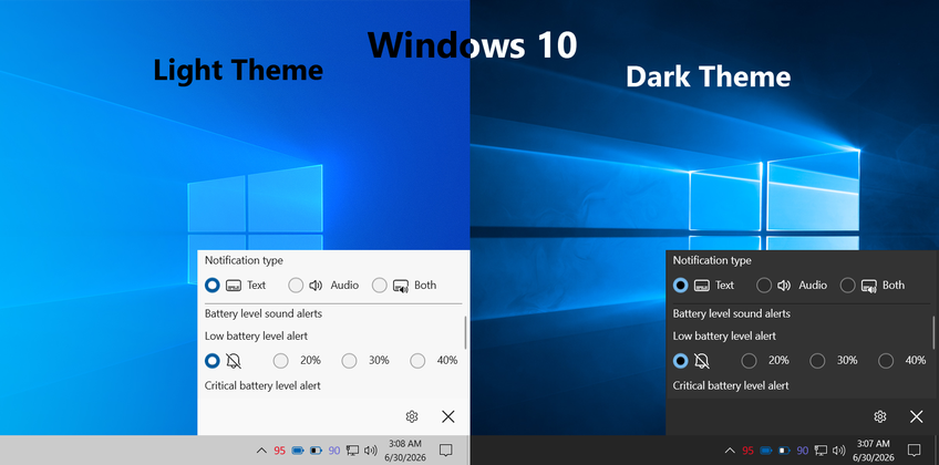 Bluetooth Battery Level On Windows 10 - Device notification types settings
