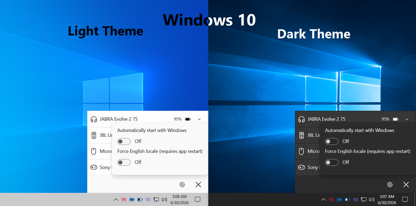 Bluetooth Battery Level On Windows 10 - Settings