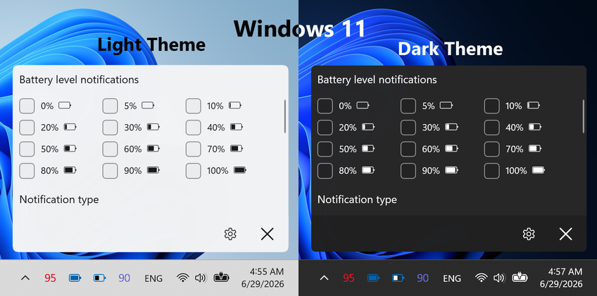 Bluetooth Battery Level On Windows 11 - Device notification settings