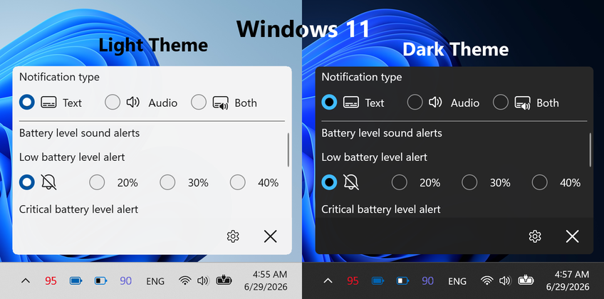Bluetooth Battery Level On Windows 11 - Device notification types settings