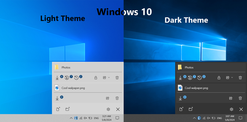 Direct Share On Windows 10 - Main screen