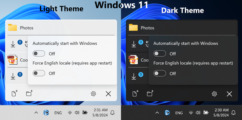 Direct Share On Windows 11 - Settings screen