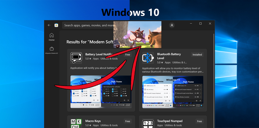 Floating Video Player On Windows 10 - Floating video window