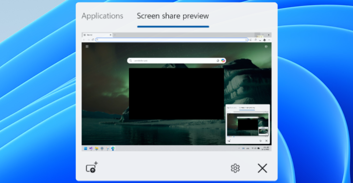 Hide During Screen Sharing Live Preview