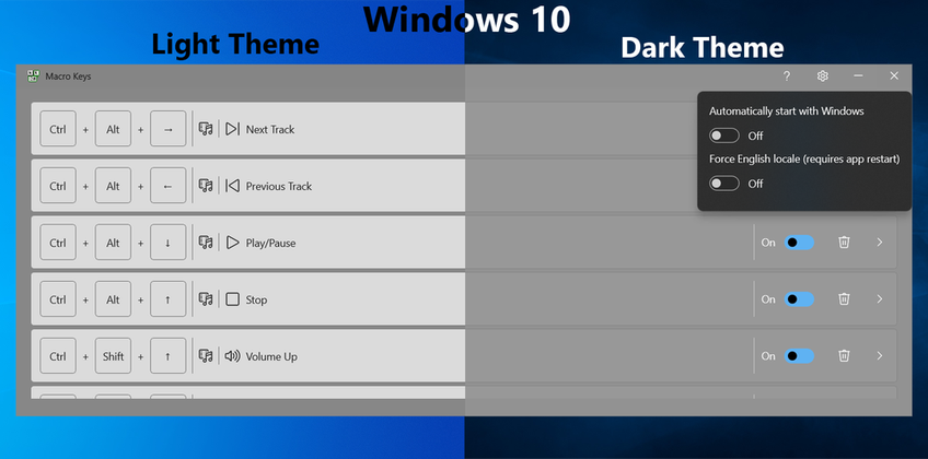 Macro Keys On Windows 10 - Settings
