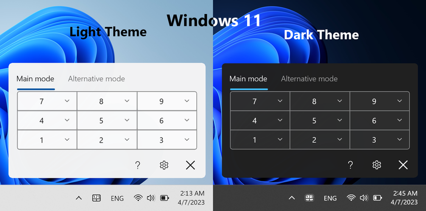 Touchpad Numpad On Windows 11 - Main screen - Main mode