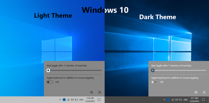 Ultimate Jiggler On Windows 10 - Main screen