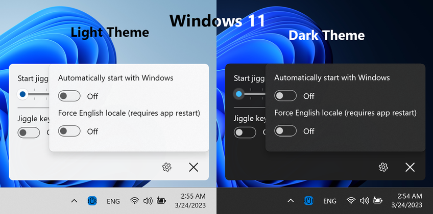 Ultimate Jiggler On Windows 11 - Settings