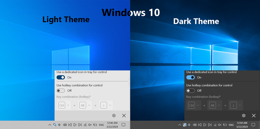 Ultimate Media Control On Windows 10 - Main screen with control options