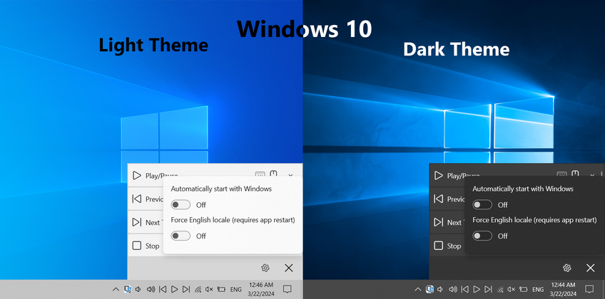 Ultimate Media Control On Windows 10 - Settings