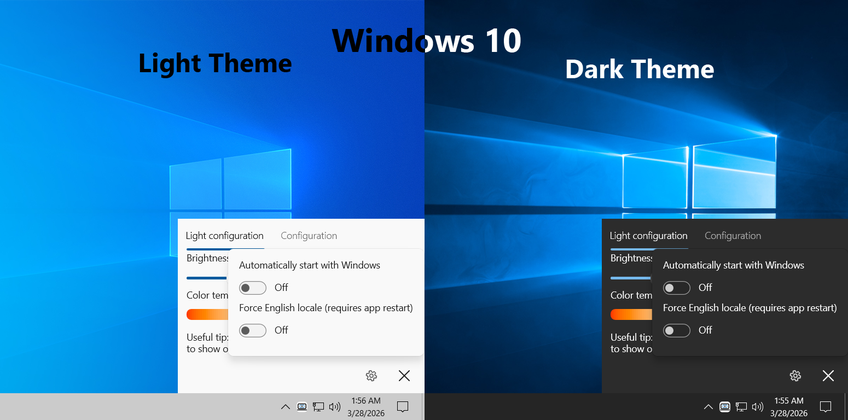 WebCam Studio Lights On Windows 10 - Settings