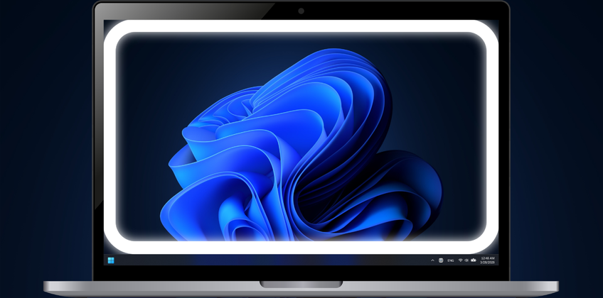 WebCam Studio Lights On Laptop