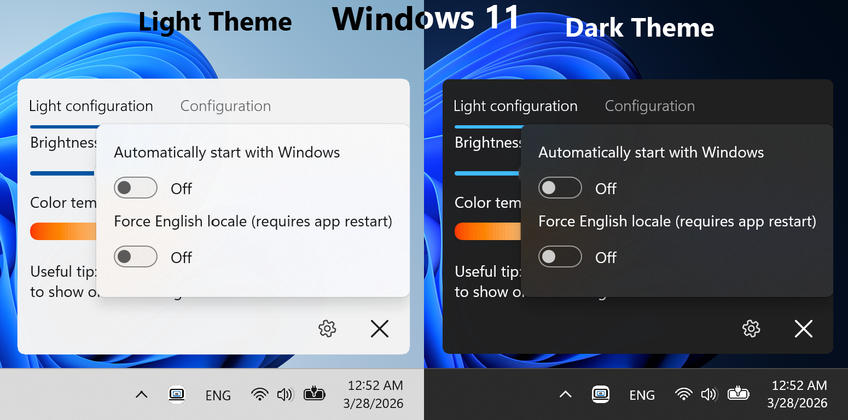 WebCam Studio Lights On Windows 11 - Settings