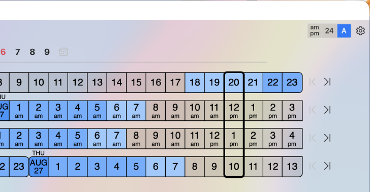 World Time Scheduler Flexible time format