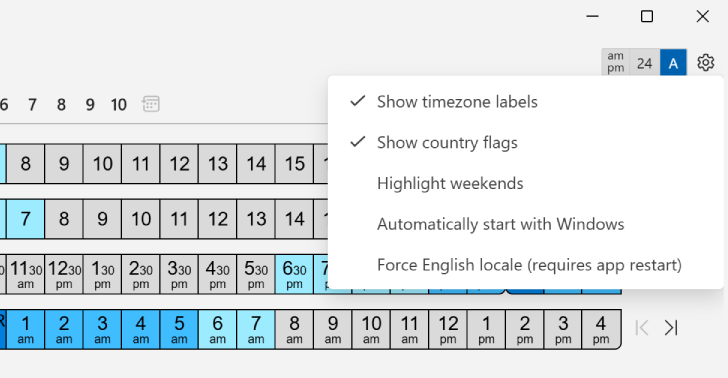 World Time Scheduler Personalization