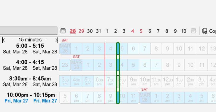 World Time Precise selection